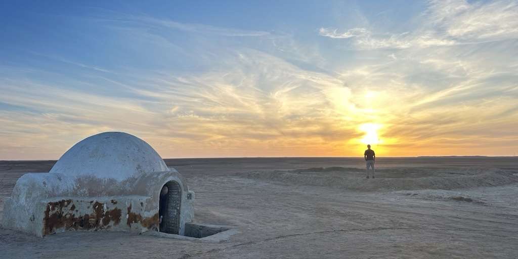 Sunset at Igloo House in Tatooine