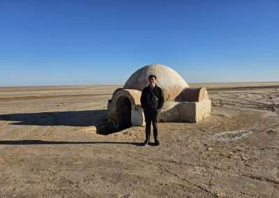 Ryan in front of Igloo House